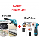 Promo!!! Suflanta de Aer Electrica, Fara Fir, cu Acumulator, Maturator de Frunze + Mini Polizor Unghiular cu 1 Acumulator, Portabil, 12 V, Disc 76MM Promo!!! Suflanta de Aer Electrica, Fara Fir, cu Acumulator, Maturator de Frunze + Mini Polizor Unghiular cu 1 Acumulator, Portabil, 12 V, Disc 76MM