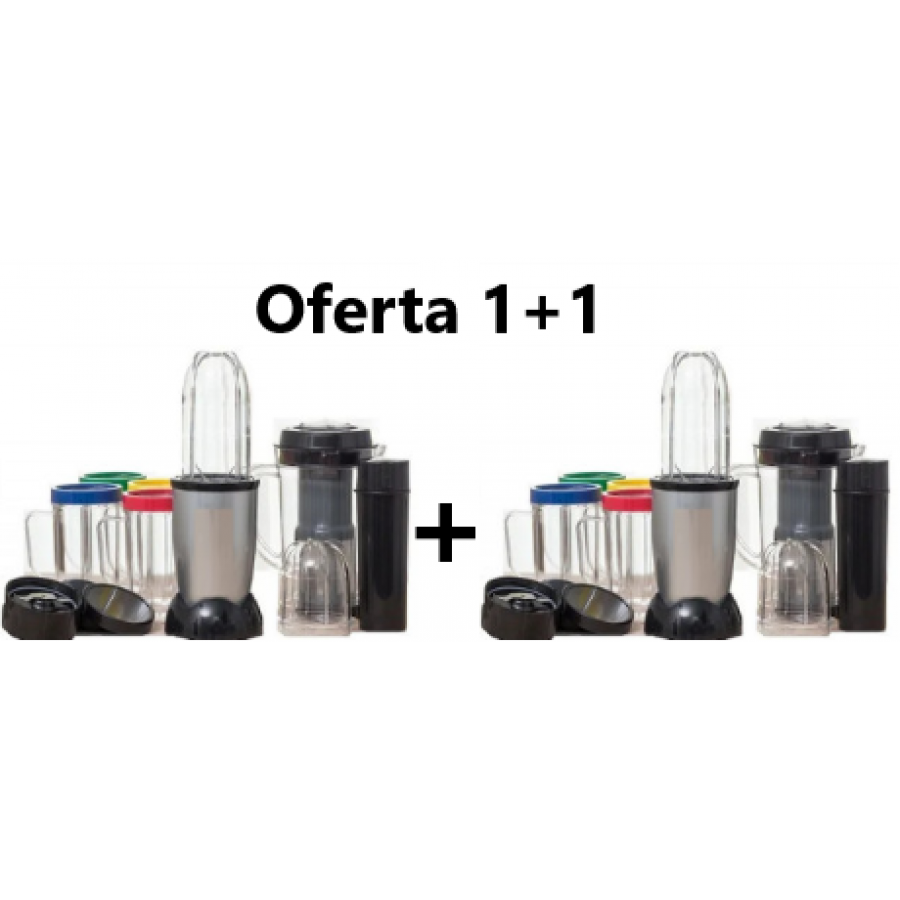Promo!!! Oferta 2 Bucati x Blender Bullet Multifunctional  +  Accesorii incluse, Ideal Pentru Pregatirea Unei Bauturi Sanatoase si Pline de Vitamine