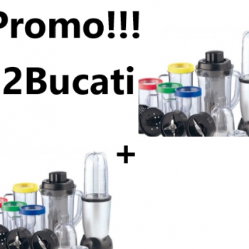 Promo!!! Oferta 2 Bucati x Blender Bullet Multifunctional  +  Accesorii incluse, Ideal Pentru Pregatirea Unei Bauturi Sanatoase si Pline de Vitamine Promo!!! Oferta 2 Bucati x Blender Bullet Multifunctional  +  Accesorii incluse, Ideal Pentru Pregatirea Unei Bauturi Sanatoase si Pline de Vitamine