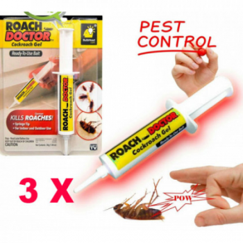 Oferta 3 Bucati x Insecticid Tip Gel Pentru Gandaci Dr Roach, tip seringa, solutie antigandaci  Oferta 3 Bucati x Insecticid Tip Gel Pentru Gandaci Dr Roach, tip seringa, solutie antigandaci