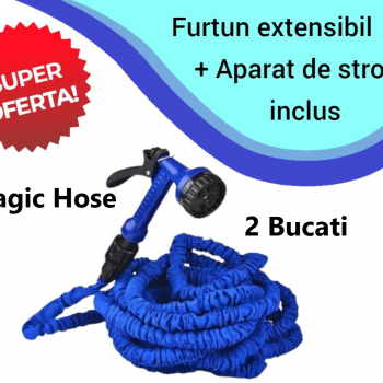 Oferta 2 Bucati x Furtun Extensibil Magic Hose Pentru Udat cu Pistol de Stropit Inclus Oferta 2 Bucati x Furtun Extensibil Magic Hose Pentru Udat cu Pistol de Stropit Inclus