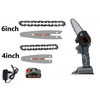 Mini Drujba Combinata 4-6 inch, cu 1Lant/ 1Lama 4 inch + 1Lant/ 1Lama 6 inch si 1Acumulator