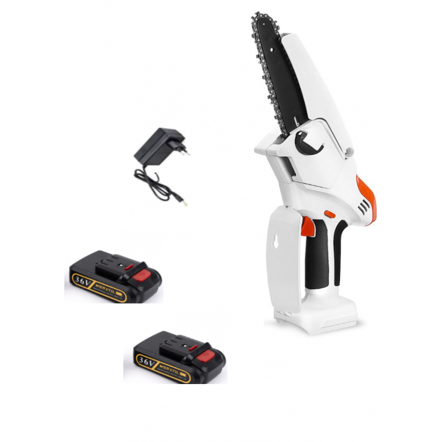 Drujba Mini Fierastrau Werstil, 6 inch, cu 2 Acumulatori 36V, COD 02300 WOW Drujba Mini Fierastrau Werstil, 6 inch, cu 2 Acumulatori 36V, COD 02300 WOW