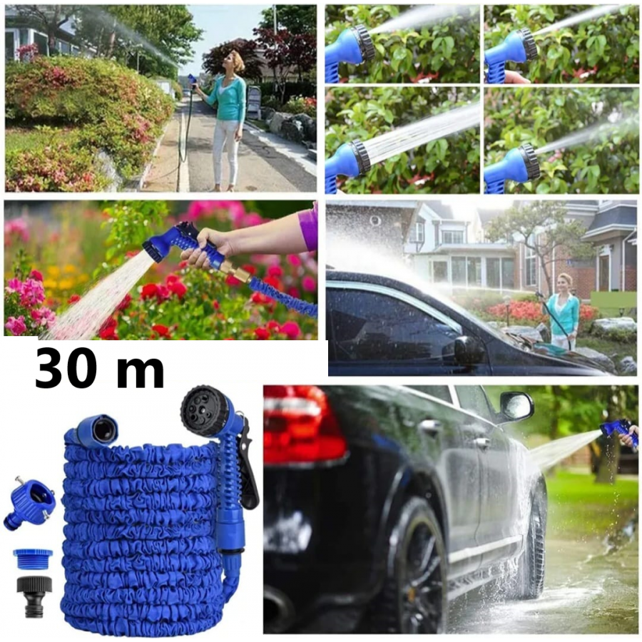 Oferta 2 Bucati Furtun Extensibil De Gradina 30m + Pistol de Stropit Inclus Oferta 2 Bucati Furtun Extensibil De Gradina 30m + Pistol de Stropit Inclus