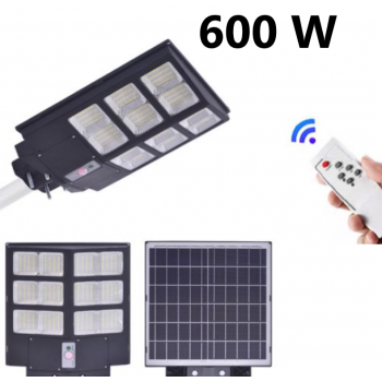 Lampa Stradala Solara Jortan, Dubla, cu 12 Cadrane, 600W, Telecomanda Inclusa