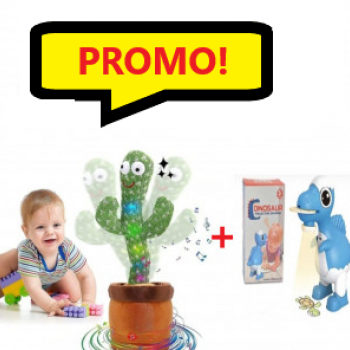 Oferta Promo - Proiector Pentru Desen in Forma de Dinozaur Albastru + Cactus Dansator si Vorbitor, Jucarie Interactiva Oferta Promo - Proiector Pentru Desen in Forma de Dinozaur Albastru + Cactus Dansator si Vorbitor, Jucarie Interactiva