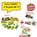 Pachet Promo 3 in 1- Aparat de Facut Sarmale + Razatoare Multifunctionala + Tocator Multifunctional pentru Carne, Fructe si Legume