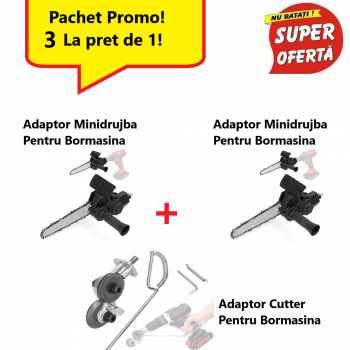 Oferta Limitata 3 la pret de 1 !!! Adaptor Tip Minidrujba Pentru Bormasina + Adaptor Minidrujba Pentru Bormasina + Adaptor Tip Cutter Pentru Bormasina Oferta Limitata 3 la pret de 1 !!! Adaptor Tip Minidrujba Pentru Bormasina + Adaptor Minidrujba Pentru Bormasina + Adaptor Tip Cutter Pentru Bormasina