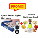 Oferta Promo! Aparat Pentru Sigilat / Lipit pungi 300mm FS 300 + Tocator Electric Multifunctional pentru Carne, Fructe si Legume Oferta Promo! Aparat Pentru Sigilat / Lipit pungi 300mm FS 300 + Tocator Electric Multifunctional pentru Carne, Fructe si Legume