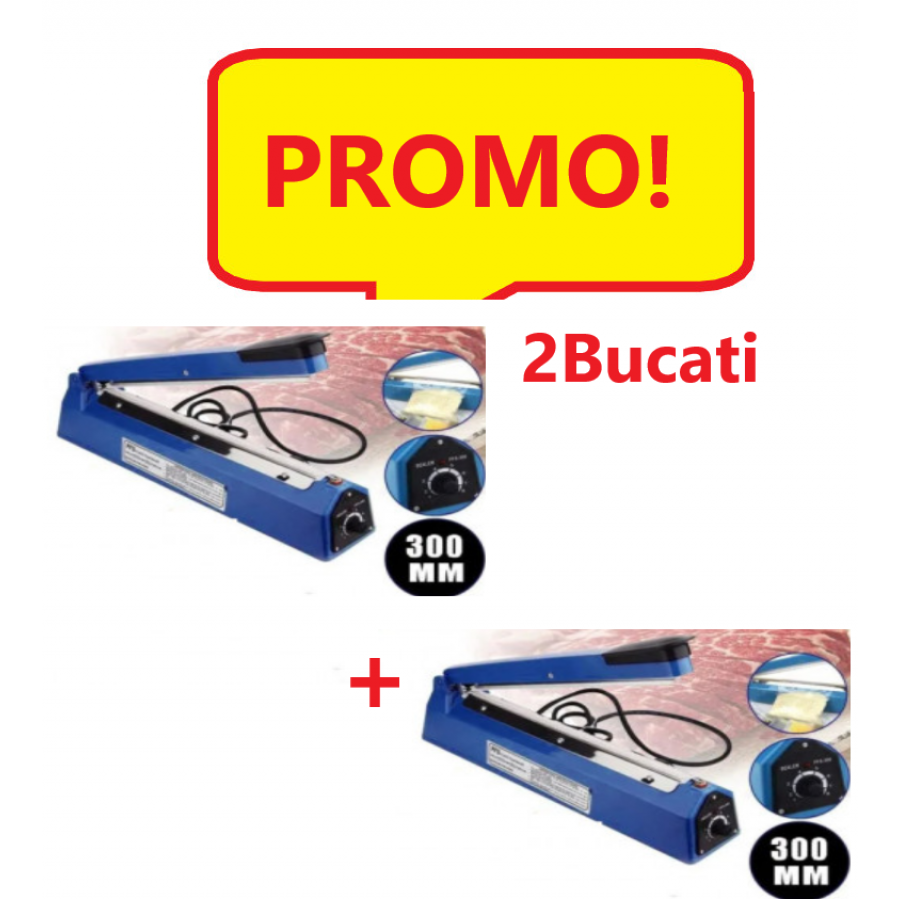 Promo - 2 Bucati x Aparat de Lipit si sigilat pungi de plastic, 30 cm, Impulse Sealer Industrial, Aparat Pentru Sigilat / Lipit pungi 300mm FS 300 Promo - 2 Bucati x Aparat de Lipit si sigilat pungi de plastic, 30 cm, Impulse Sealer Industrial, Aparat Pentru Sigilat / Lipit pungi 300mm FS 300