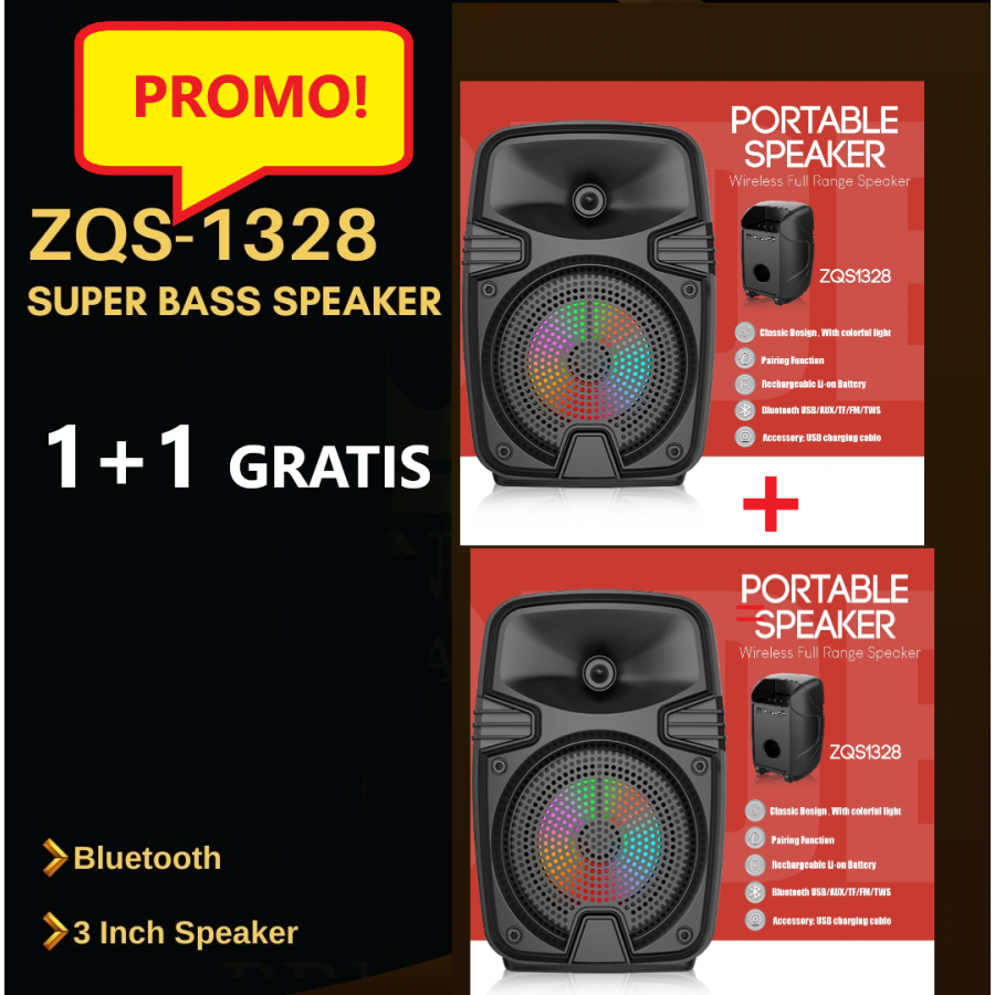 Oferta 2 Bucati x Mini Boxa Portabila ZQS1328, Putere 8W, 3 inch, Lumini Led RGB, Incarcare rapida,1200 mA Oferta 2 Bucati x Mini Boxa Portabila ZQS1328, Putere 8W, 3 inch, Lumini Led RGB, Incarcare rapida,1200 mA