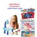 Promo - 3 la pret de 1! Masuta Albastra Pentru Desenat cu Proiector Holografic + Proiector Pentru Desen in Forma de Dinozaur + Tableta Magic Pad Promo - 3 la pret de 1! Masuta Albastra Pentru Desenat cu Proiector Holografic + Proiector Pentru Desen in Forma de Dinozaur + Tableta Magic Pad