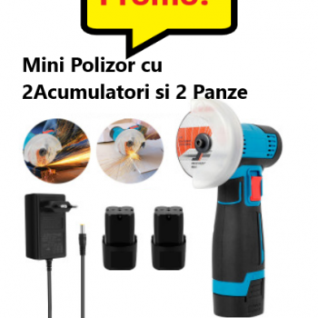 Mini Polizor Unghiular cu 2 Acumulatori si 2 Panze, 12 V, Disc 76MM, Mini Flex Portabil Mini Polizor Unghiular cu 2 Acumulatori si 2 Panze, 12 V, Disc 76MM, Mini Flex Portabil