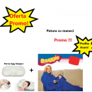 Oferta Promo - Patura cu Maneci Snuggie, Albastra, Stil Hanorac + Perna Egg Sleeper Pentru un Somn Confortabil Oferta Promo - Patura cu Maneci Snuggie, Albastra, Stil Hanorac + Perna Egg Sleeper Pentru un Somn Confortabil