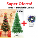 Brad artificial 1,8 m + instalatie Cadou - Brazi -wowreduceri.ro Brad artificial 1,8 m + instalatie Cadou - Brazi - wowreduceri.ro