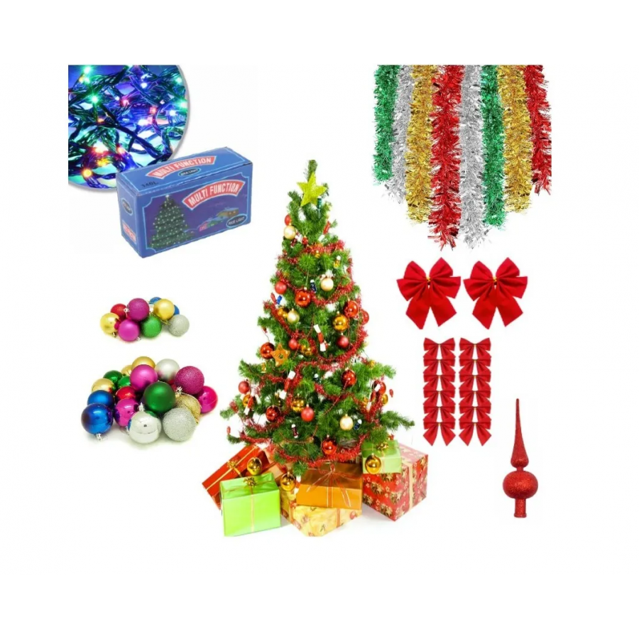 Oferta Brad Artificial de Craciun 90 cm, Suport Inclus + Cadou Accesorii Impodobit- Instalatie Colorata 100Led, 24 Globulete, 1 Beteala, 1 Varf Brad si 12 Fundite Rosii Oferta Brad Artificial de Craciun 90 cm, Suport Inclus + Cadou Accesorii Impodobit- Instalatie Colorata 100Led, 24 Globulete, 1 Beteala, 1 Varf Brad si 12 Fundite Rosii