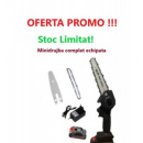 Super Oferta WOW- Mini Drujba Fierastrau Complet Echipata cu Acumulator, Lama, Lant Super Oferta WOW- Mini Drujba Fierastrau Complet Echipata cu Acumulator, Lama, Lant