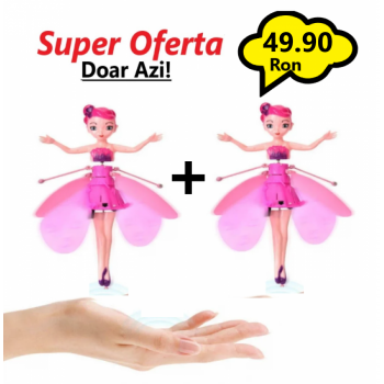 Super Oferta! 2 Bucati x Papusa, Zana Zburatoare, cu incarcare USB Super Oferta! 2 Bucati x Papusa, Zana Zburatoare, cu incarcare USB
