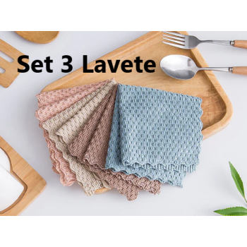 Set 3 Lavete Magice Dry Max din Nanofibră Super-Absorbantă