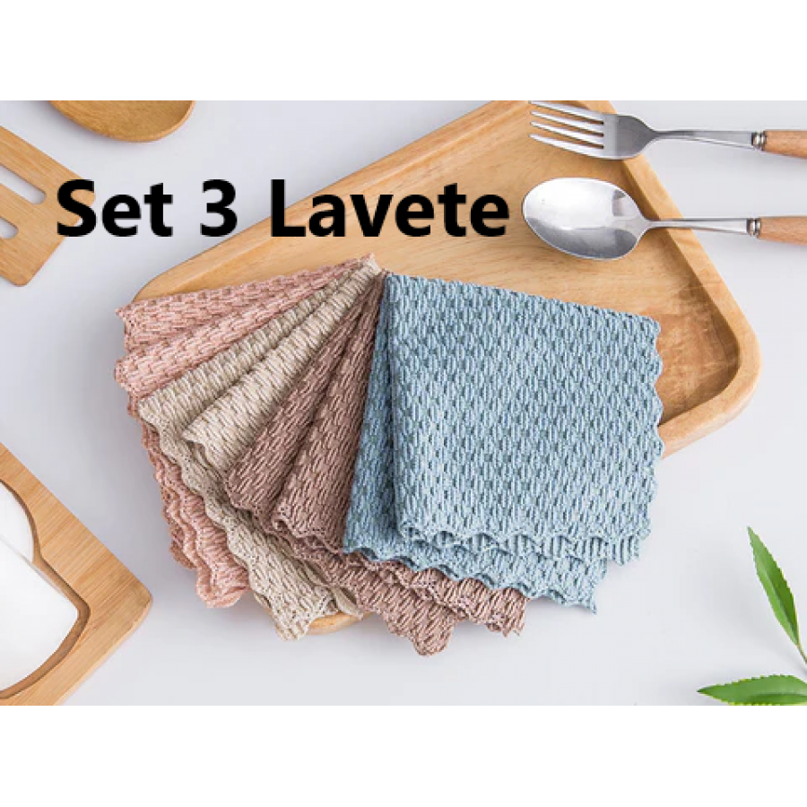 Set 3 Lavete Magice Dry Max din Nanofibră Super-Absorbantă Set 3 Lavete Magice Dry Max din Nanofibră Super-Absorbantă