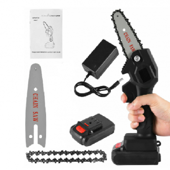 Super Oferta - Mini Drujba SAW - Fierăstrău Electric de Mâna, cu 1 Lant, 1 Lama, 1 Acumulator, 24 V, 5Ah Super Oferta - Mini Drujba SAW - Fierăstrău Electric de Mâna, cu 1 Lant, 1 Lama, 1 Acumulator, 24 V, 5Ah