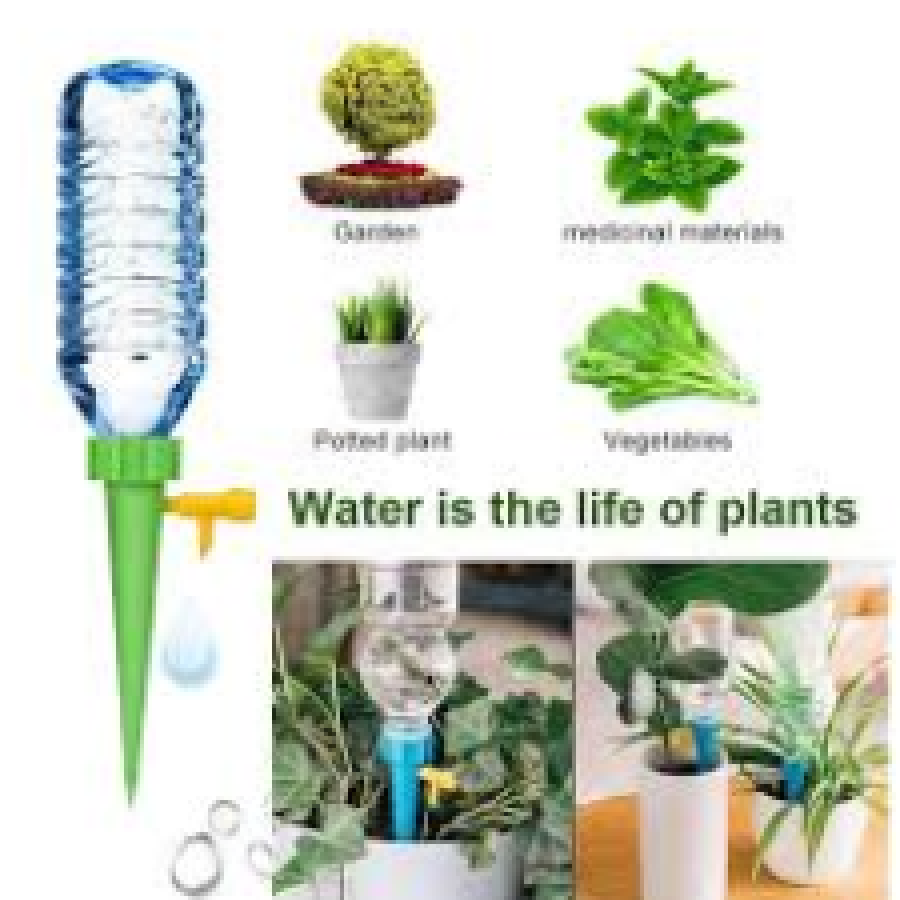 Set 6 Dispozitive de Irigare pentru Plante in Ghiveci, Sistem Automat de Udat Ghiveci
