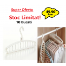 Oferta 10 Bucati x Suport Depozitare si Organizare Pentru Umerase Oferta 10 Bucati x Suport Depozitare si Organizare Pentru Umerase