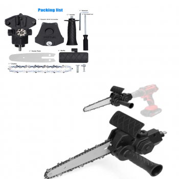 Adaptor Tip Minidrujba Fierastrau Pentru Bormasina, lant   4 inch cod  030  Adaptor Tip Minidrujba Fierastrau Pentru Bormasina, lant   4 inch cod  030