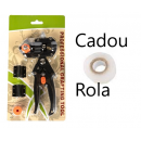 2 IN 1 Cleste de altoit si Foarfeca de mana pentru gradina cu 3 cutite U V Omega, Cadou Banda Pentru Altoit 