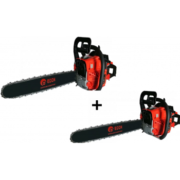 Oferta  2 Drujbe Profesionale pe Benzina EDON, 52 cm3, Lungime 16 inch, 50 cm, cod 0240mld wow