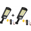 Set 2 Lampi Solare de Perete cu 8 cadrane, 160 Leduri,  Solar Induction Street Lamp 