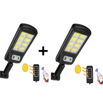 Set 2 Lampi Solare de Perete cu 8 cadrane, 160 Leduri,  Solar Induction Street Lamp  Set 2 Lampi Solare de Perete cu 8 cadrane, 160 Leduri,  Solar Induction Street Lamp
