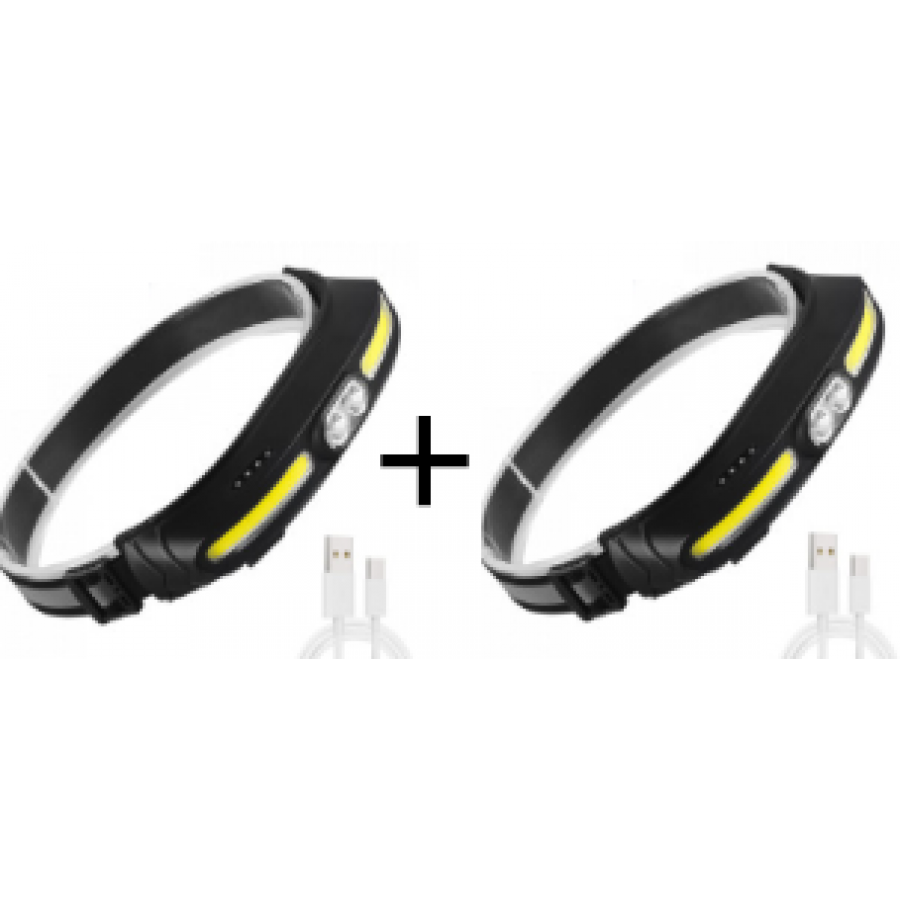 Set 2 Lanterne De Cap, Frontale, Profesionale CH-500, cu incarcare Usb, cod 01800 Set 2 Lanterne De Cap, Frontale, Profesionale CH-500, cu incarcare Usb, cod 01800