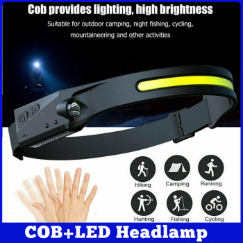 Set 2 Lanterne de cap cu Acumulator, Frontale, Unghi larg de iluminare, Led Puternic si Senzor Miscare Set 2 Lanterne de cap cu Acumulator, Frontale, Unghi larg de iluminare, Led Puternic si Senzor Miscare