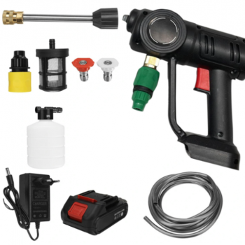 Aparat de Spalat Electric , Pistol cu Presiune Puternic 8L/min, 25 Bari cu Acumulator  Aparat de Spalat Electric , Pistol cu Presiune Puternic 8L/min, 25 Bari cu Acumulator