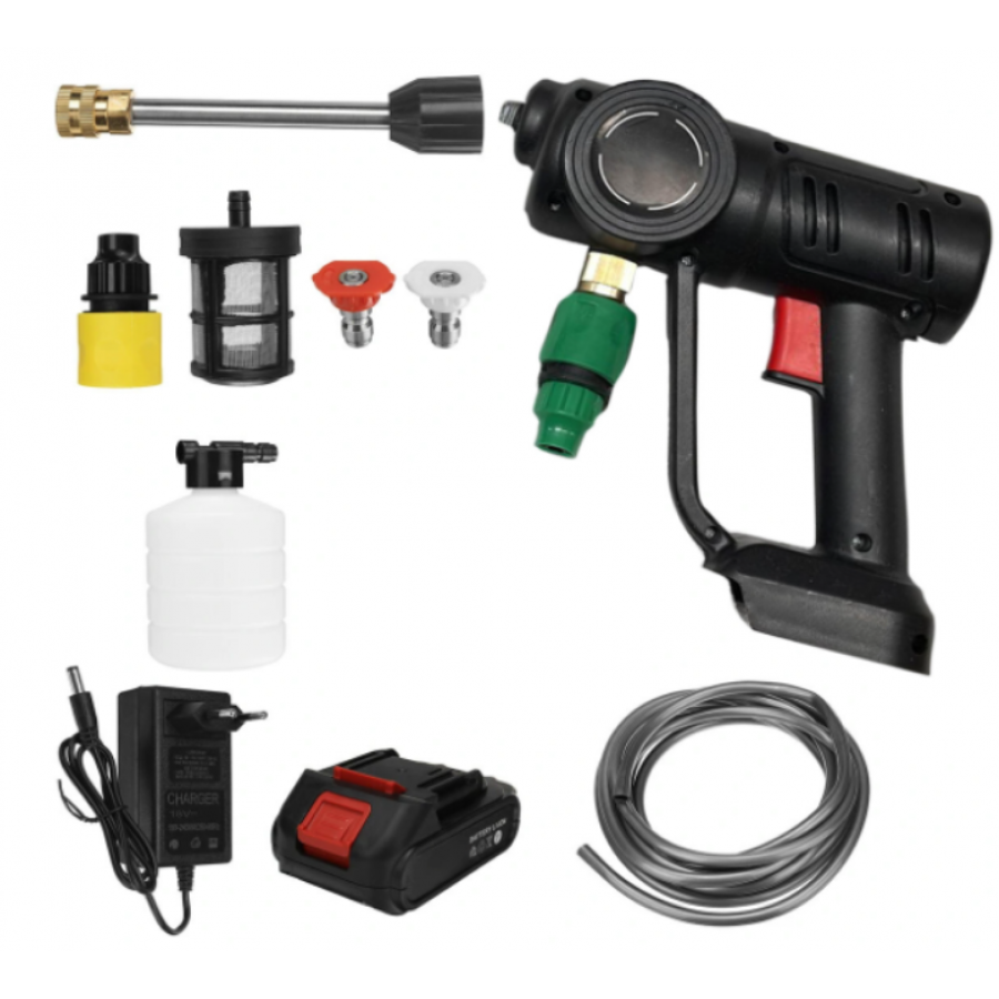 Aparat de Spalat Electric , Pistol cu Presiune Puternic 8L/min, 25 Bari cu Acumulator Aparat de Spalat Electric , Pistol cu Presiune Puternic 8L/min, 25 Bari cu Acumulator