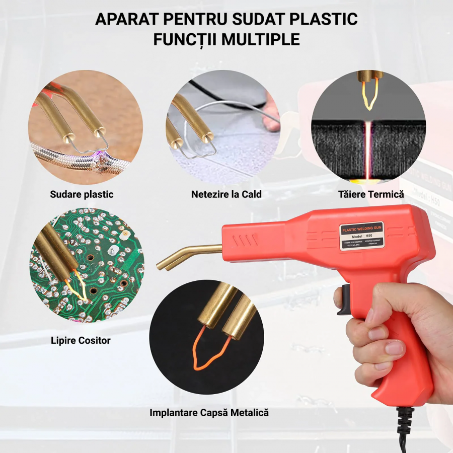 Pachet Promo, 2 La pret de 1! Pistol Profesional Pentru lipit/sudat plastic + Foarfeca cu Acumulator, Multi Cutter Pachet Promo, 2 La pret de 1! Pistol Profesional Pentru lipit/sudat plastic + Foarfeca cu Acumulator, Multi Cutter