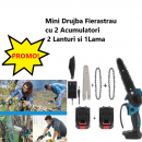 Mini Drujba Fierastrau ML 4 inch, Cu 1Lama, 2Lanturi si 2Acumulatori 01000MRA