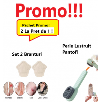 Oferta zilei, Pachet Perie Lustruit Pantofi, Multifunctionala + Set 2 Branturi Oferta zilei, Pachet Perie Lustruit Pantofi, Multifunctionala + Set 2 Branturi
