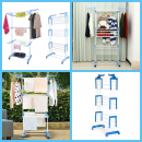 Uscator vertical 175 CM pentru rufe Si Suport Haine pliabil, 3 niveluri 0600 Uscator vertical 175 CM pentru rufe Si Suport Haine pliabil, 3 niveluri 0600