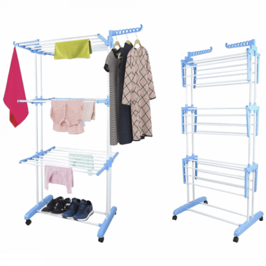 Uscator vertical 175 CM pentru rufe Si Suport Haine pliabil, 3 niveluri 0600 Uscator vertical 175 CM pentru rufe Si Suport Haine pliabil, 3 niveluri 0600