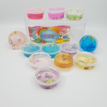 Slime 12 cutiute cu bilute , diverse culori Slime 12 cutiute cu bilute , diverse culori