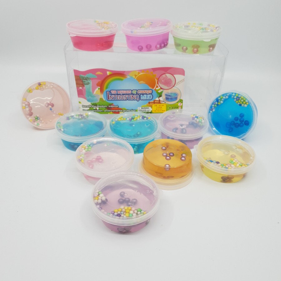 Slime 12 cutiute cu bilute , diverse culori - Lumea Copiilor - wowreduceri.ro