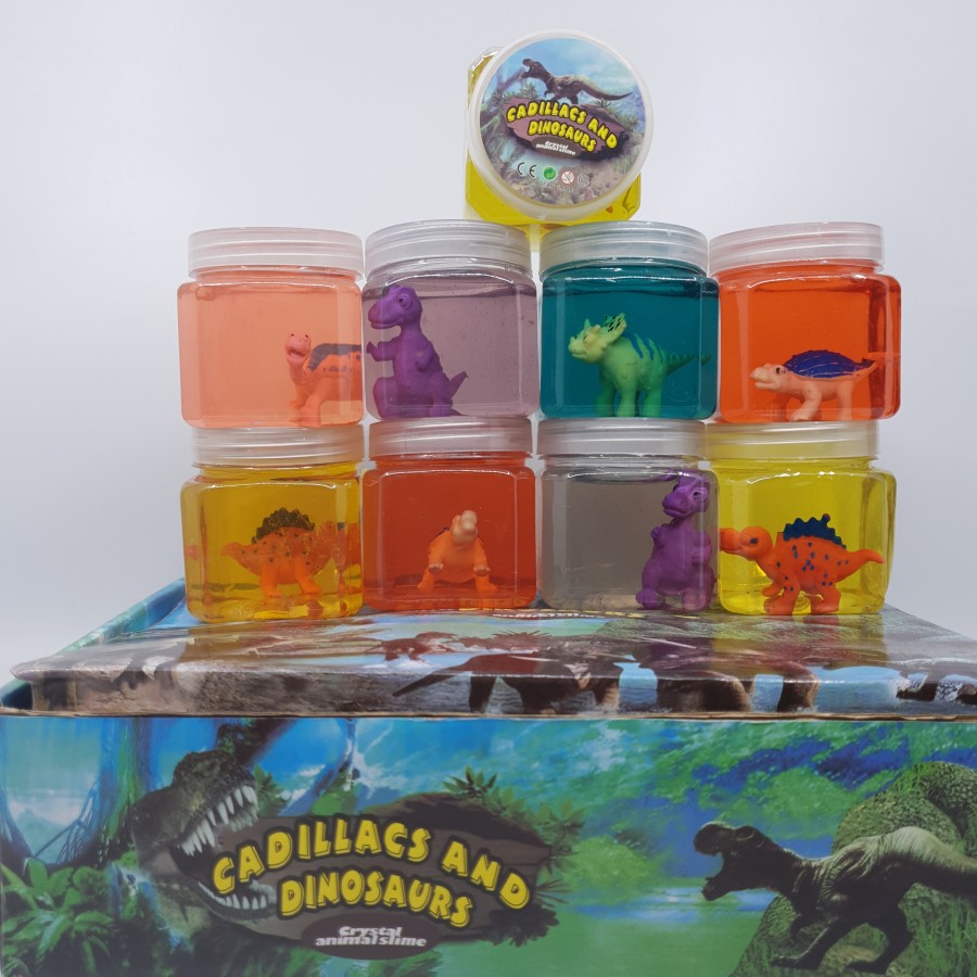 Slime Cristal animal 12 borcane diverse figurine dinozauri - Lumea Copiilor - wowreduceri.ro