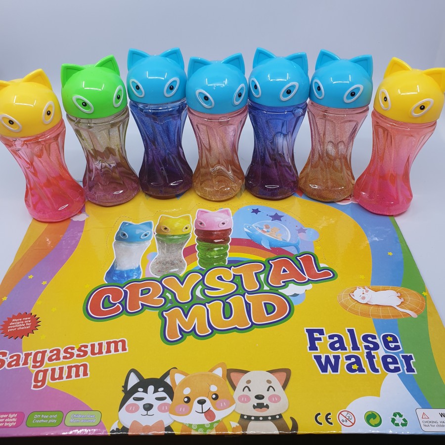 Slime Crystal Mud cu sclipici set 12 sticlute - Lumea Copiilor - wowreduceri.ro