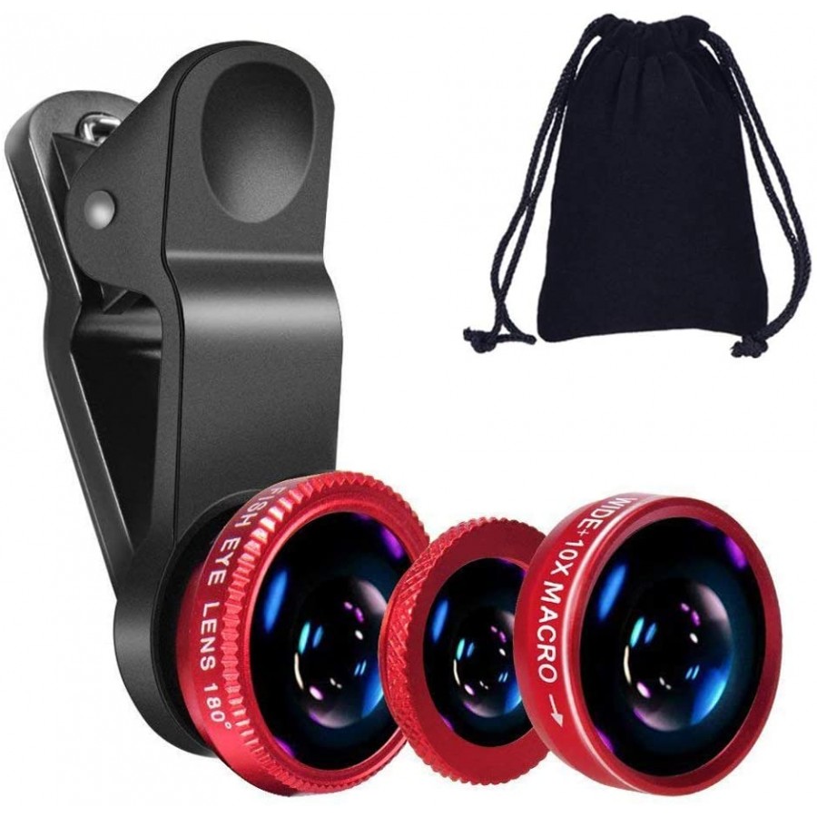 Kit 3 in 1 lentile profesionale smartphone , 180 Fisheye, 10X Macro lens 0.65X Wide angle cu clip de prindere pentru smartphone si tableta - Accesorii Telefoane -wowreduceri.ro Kit 3 in 1 lentile profesionale smartphone , 180 Fisheye, 10X Macro lens 0.65X Wide angle cu clip de prindere pentru smartphone si tableta - Accesorii Telefoane - wowreduceri.ro