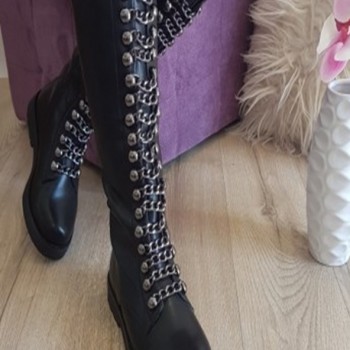 Cizme Imblanite  L8X1837-12 BLACK R2/2/1 Cizme Imblanite  L8X1837-12 BLACK R2/2/1