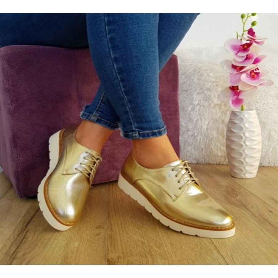 Pantofi casual 7A001 GOLD R1/10/2 - Pantofi casual -wowreduceri.ro Pantofi casual 7A001 GOLD R1/10/2 - Pantofi casual - wowreduceri.ro