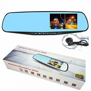 Oglinda retrovizoare cu camera dubla fata-spate si ecran 4 inch Oglinda retrovizoare cu camera dubla fata-spate si ecran 4 inch