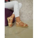 Sandale  S-0193 BEIGE R1/7/3 - Sandale - wowreduceri.ro